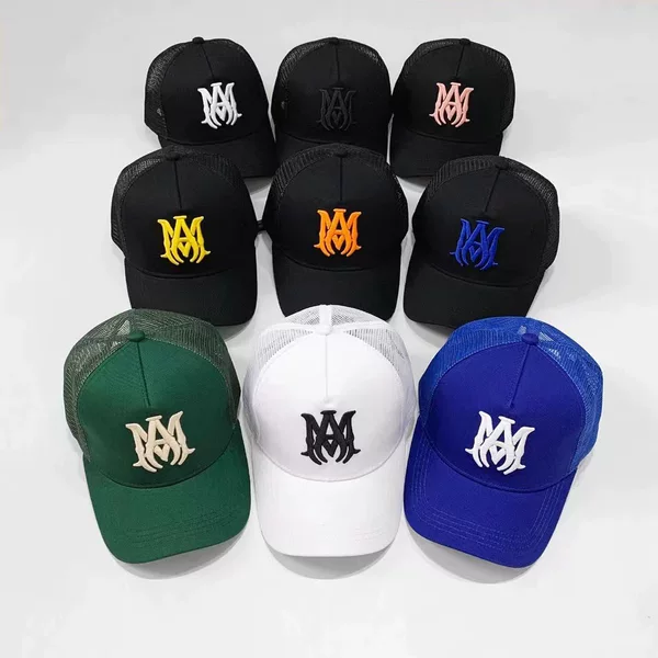 Amiri High Street Style Unisex Baseball Cap Sun Protection Trendy Summer Embroidered Baseball Cap Wholesale