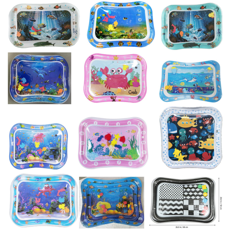 新款充气水上戏水户外娱乐PVC宝宝趴趴垫室内具玩垫俯卧训练垫