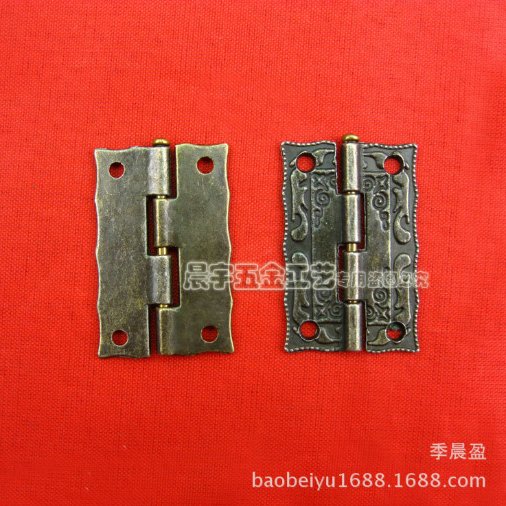 Chengyu 1,5 pulgadas ángulo recto bisagra gabinete accesorios de hardware Puerta de succión antirrobo hebilla caja de madera especial cobre plateado bisagra