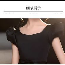 儿童钢琴演奏黑色礼服高端女公主演出礼服裙女童主持表演演出服男