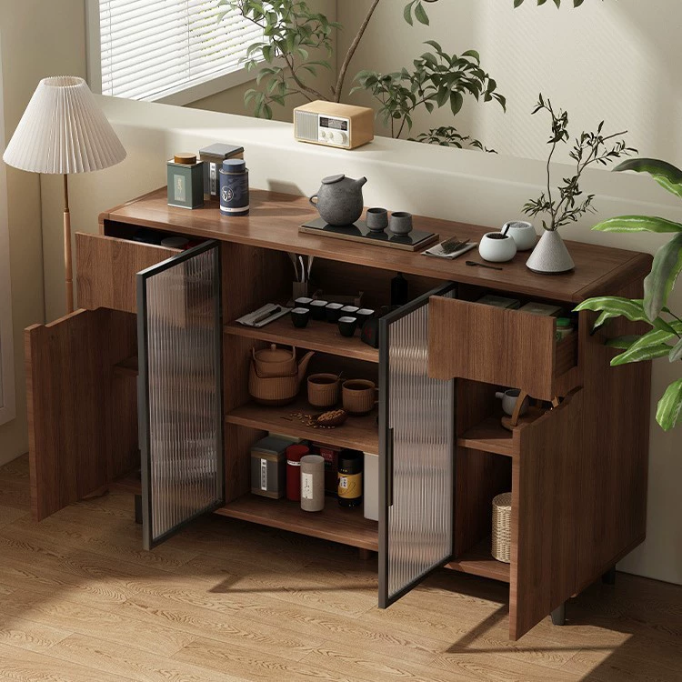 Буфет из цельного дерева для гостиной, встроенный шкаф для хранения, новый шкаф в китайском стиле, настенный шкаф для хранения, чайный шкаф, шкаф для чайного бара, шкаф для приготовления еды