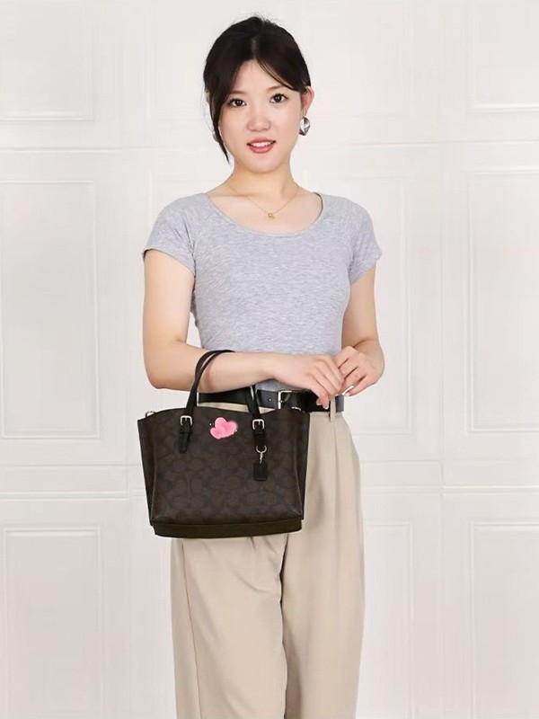 coac レディースバッグ 新品 mollie25 トートバッグ 高級通勤 万能ハンドバッグ シングルショルダー クロスボディバッグ 大容量|undefined