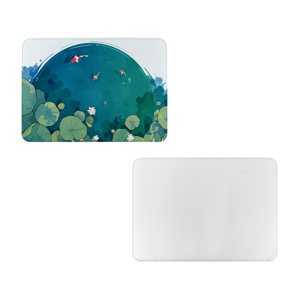 Nuevos productos de sublimación en caliente almohadilla de ratón de cuero anti-deslizante personalizada almohadilla de ratón de escritorio de computadora se puede imprimir LOGO