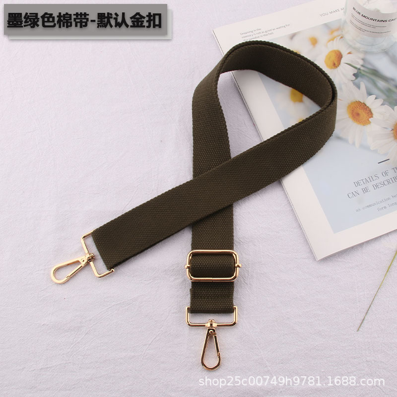 Dark green cotton belt-default gold buckle.jpg