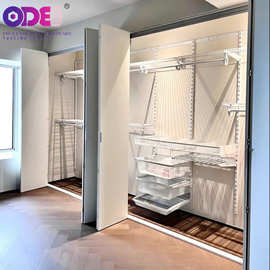 日式折叠门五金配件金属衣柜橱柜家具开放式衣帽间门锌合金厂家