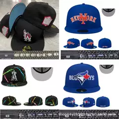 AA High Quality Cross-border Full Closed LA Baseball Cap Sun Shade NY Size Flat Brim Cap Embroidery European and American SOX Hat