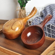 水瓢碗韩式整木手柄网红吃播实木量勺大号桑拿大叶樟木厨具用品热