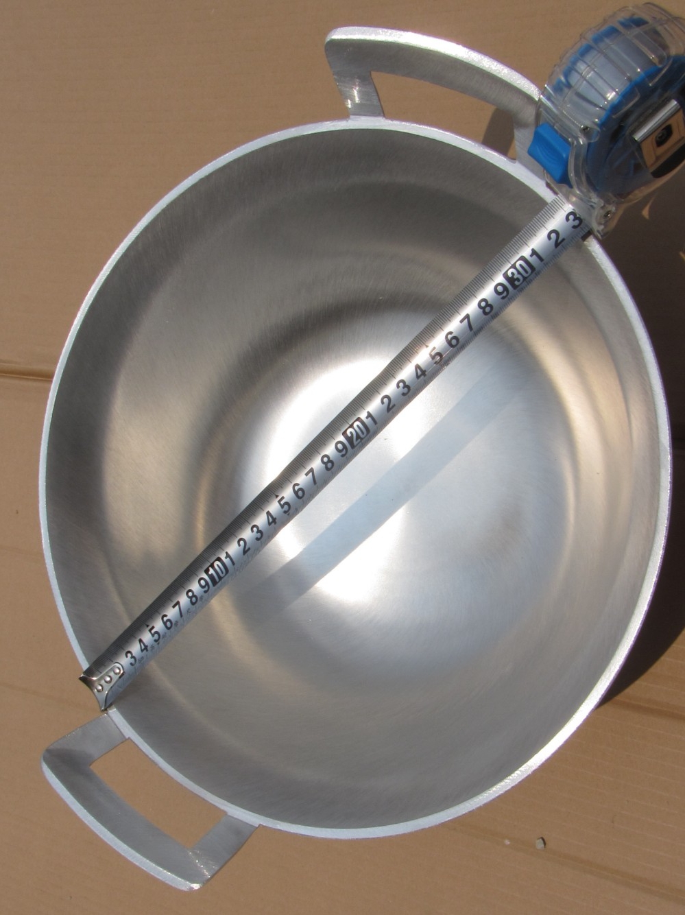 小号蒸锅 家用炖汤锅纯铝锅 老式手工加厚陕西打搅团 精打磨抛光