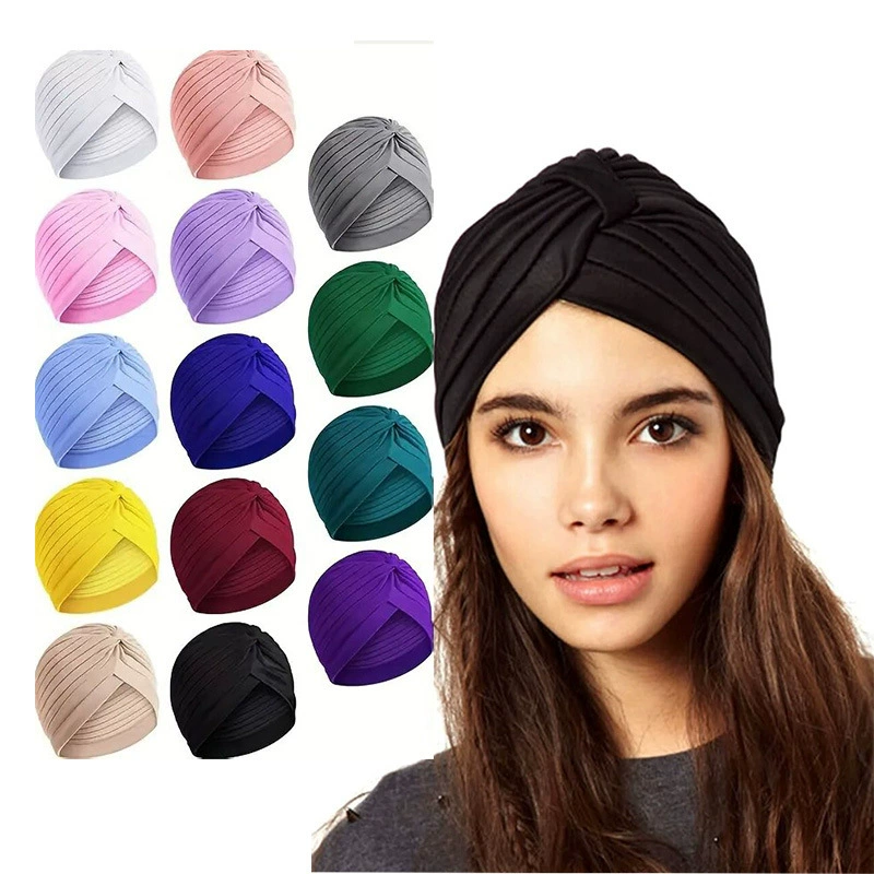 Простые складки индийская шляпа этническая головная уборка женская нижняя шляпа JDT-24-1