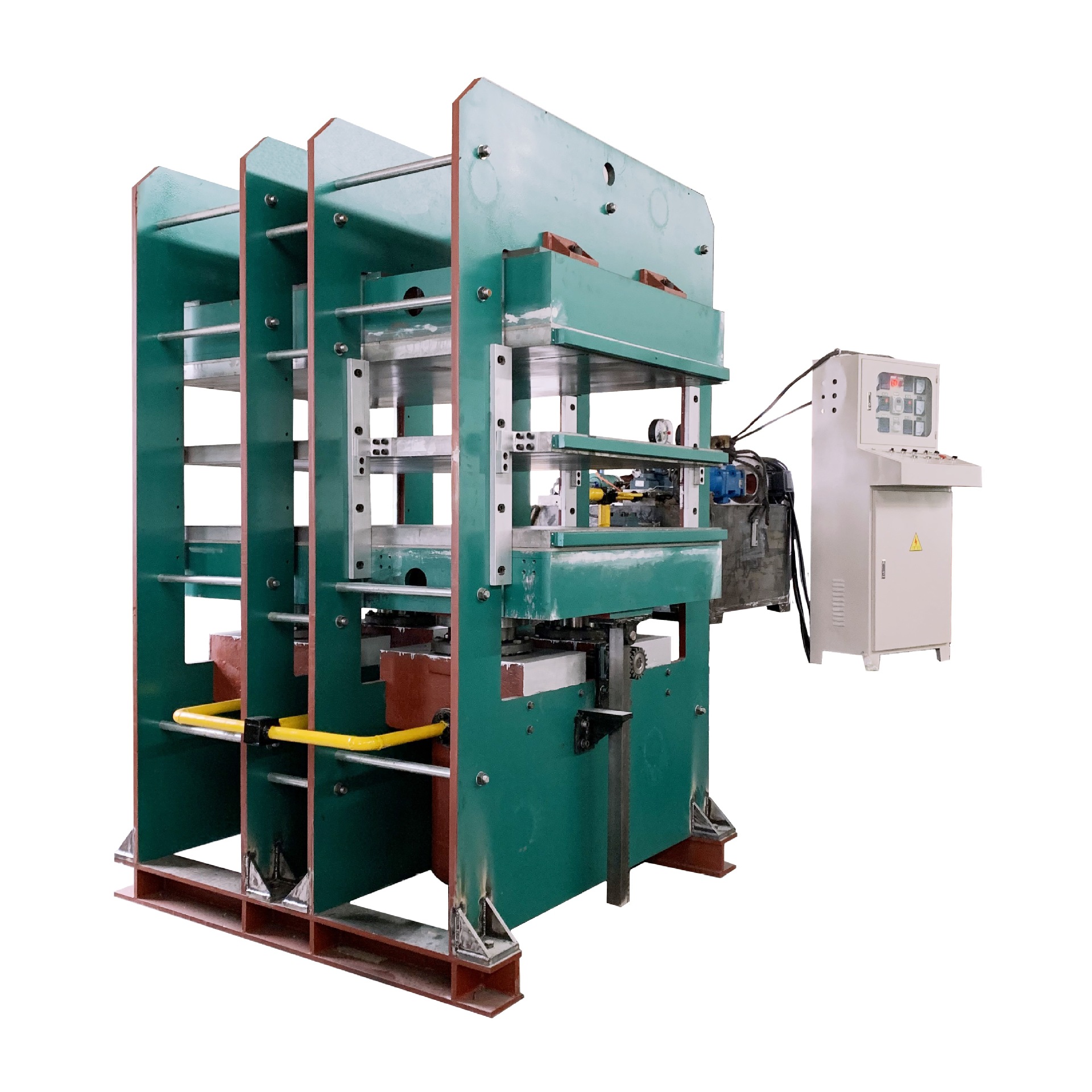 格纹硅胶板电热四柱式热压机 防静电橡胶防水圈、垫片平板硫化机