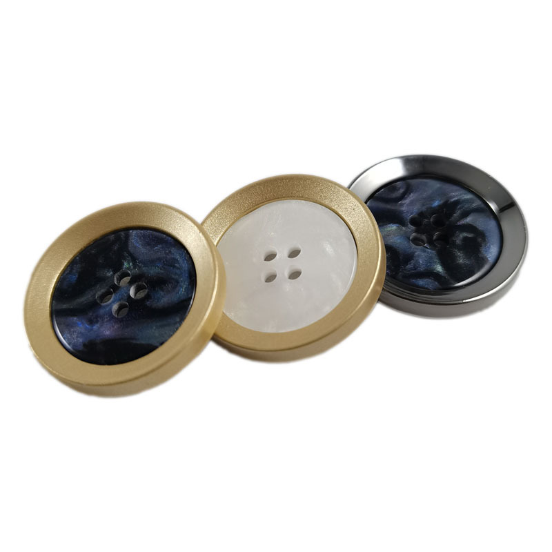 树脂塑料组合扣大衣风衣派克服外套DIY手工手作仿贝壳装饰纽扣