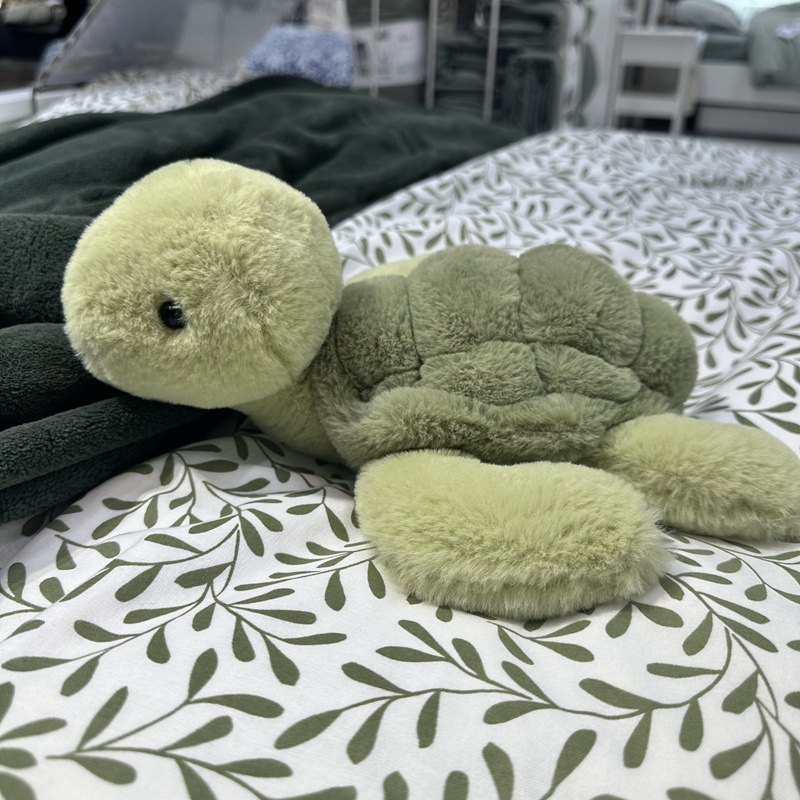 Crema transfronteriza tortuga muñeca juguetes de peluche almohada de tortuga animación muñecas adornos muñecas mujeres