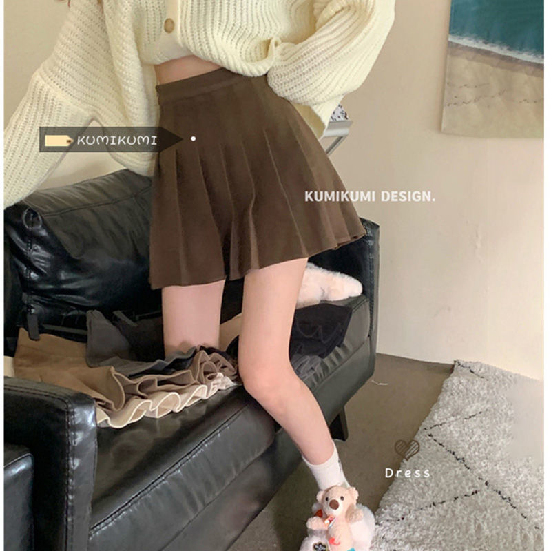 T-Shirt JK Uniform Shirt Skirt Dress Pleated Skirt Women Autumn Winter Spring Summer Two-piece Suit Short Skirt Sweater