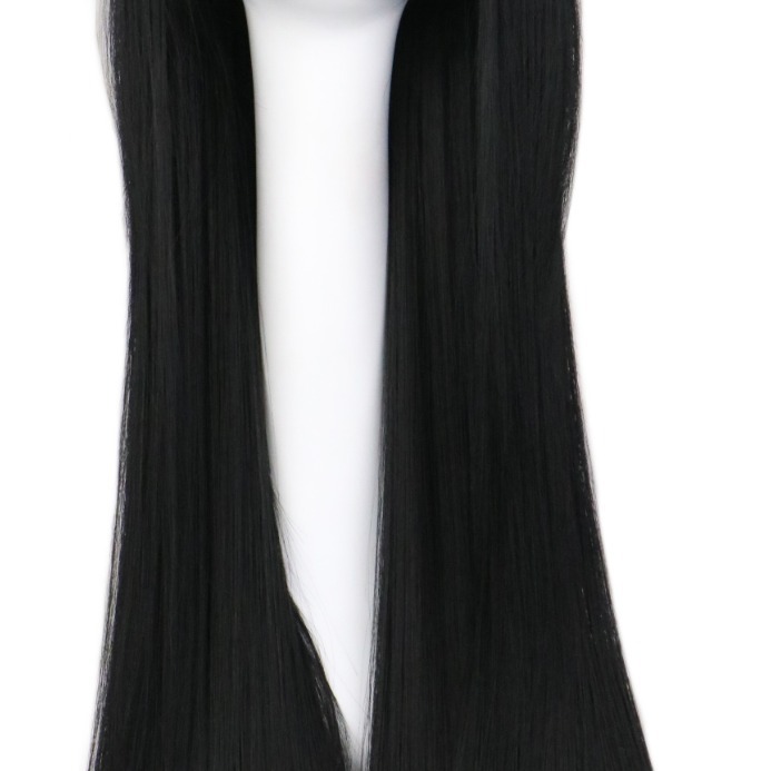 Cos peluca color pelo largo y recto peluca Cosplay estilo de anime de Europa y América en la acción 80cm peluca en la acción