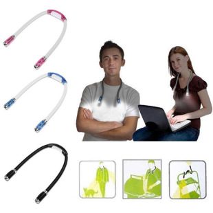 Cross-border portable hose LED reading lamp lighting hanging lamp hole exploration neck lamp outdoor sports night running hanging lamp