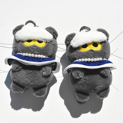 G-Dragon权志龙 ZOA 灰色煤气罐挂件 快闪 灰猫钥匙扣娃娃 带包装