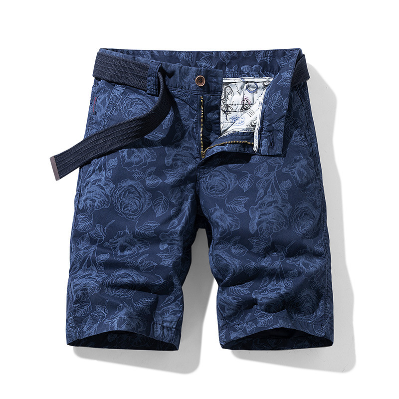 Summer New Pattern Design Sense Tooling Shorts Men's Trendy All-match Cross-border Exclusive for Amazon 5061