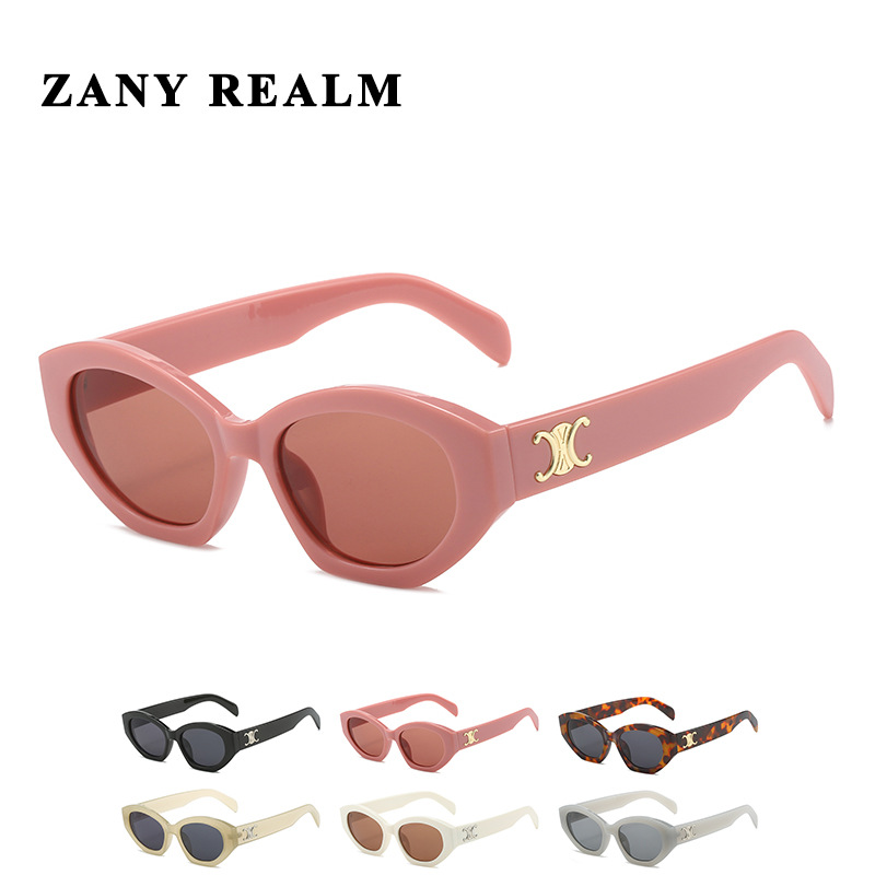 Nuevo Arco de Triunfo Lisa mismo estilo gafas de sol chica caliente en línea en vivo transfronterizo UV400 gafas de sol fabricante en stock