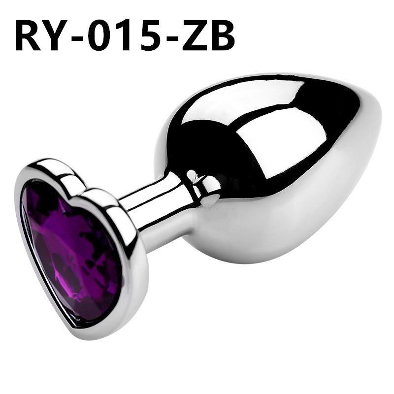 Corazón de metal plug anal back patio para usar artículos sexuales dilatadores coquetear al por mayor SM artículos sexuales para adultos