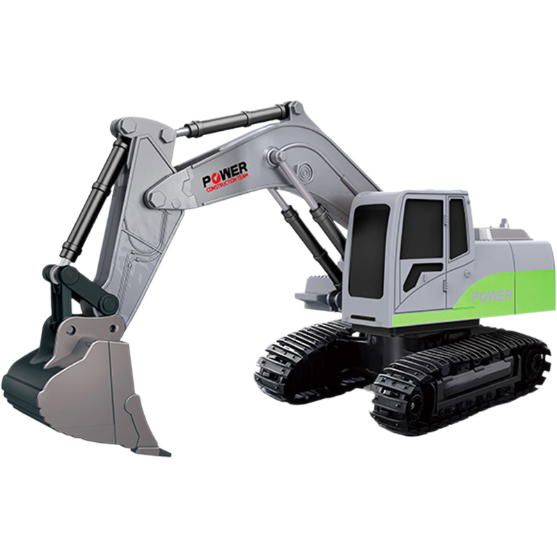 Excavadora de aleación transfronteriza maneja de vehículo de control remoto Amazon simulación de juguetes eléctricos cargados para niños excavadora vehículo de ingeniería