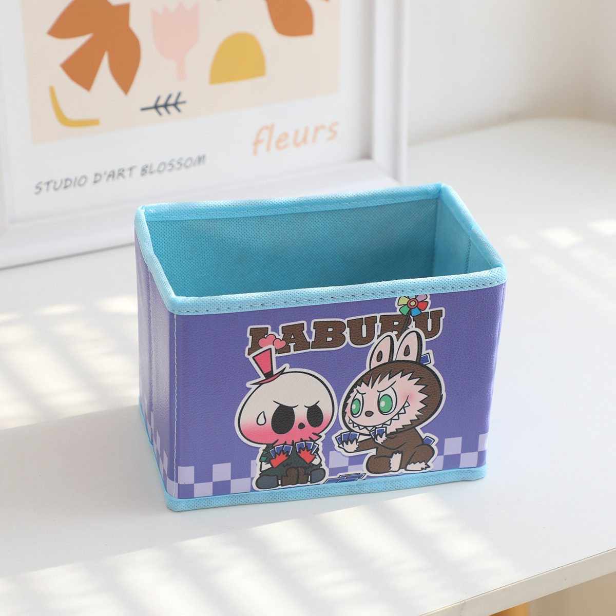 Puバブルマットlabubu折りたたみ収納デスクトップ収納ボックス化粧品文房具分類整理収納ボックス