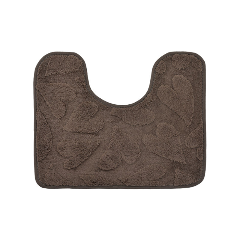 Nuevo Jacquard baño de peluche absorción de agua esterilla de suelo de color sólido antideslizante esterilla de baño baño puerta de ducha esterilla transfronteriza