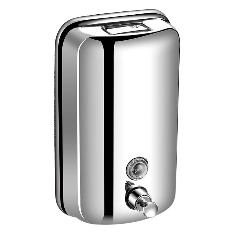 Dispensador de jabón manual de acero inoxidable Hotel hogar baño cocina manual montado en la pared dispensador de jabón de baño