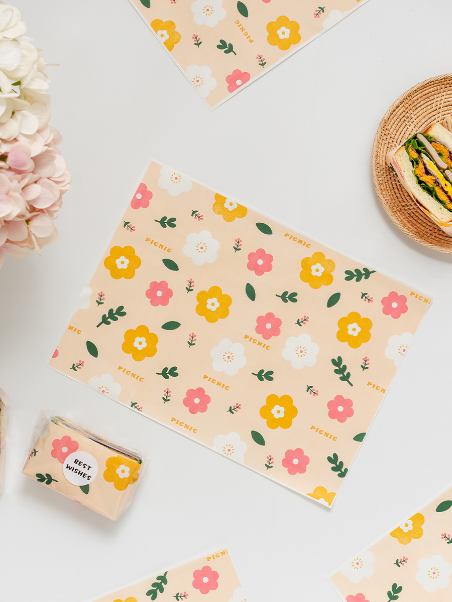 Papel de embalaje de sándwich impermeable a prueba de agua a prueba de aceite de grado alimenticio papel de película de limpieza de hamburguesas perros calientes mano agarrar pastel papel de embalaje comercial doméstico