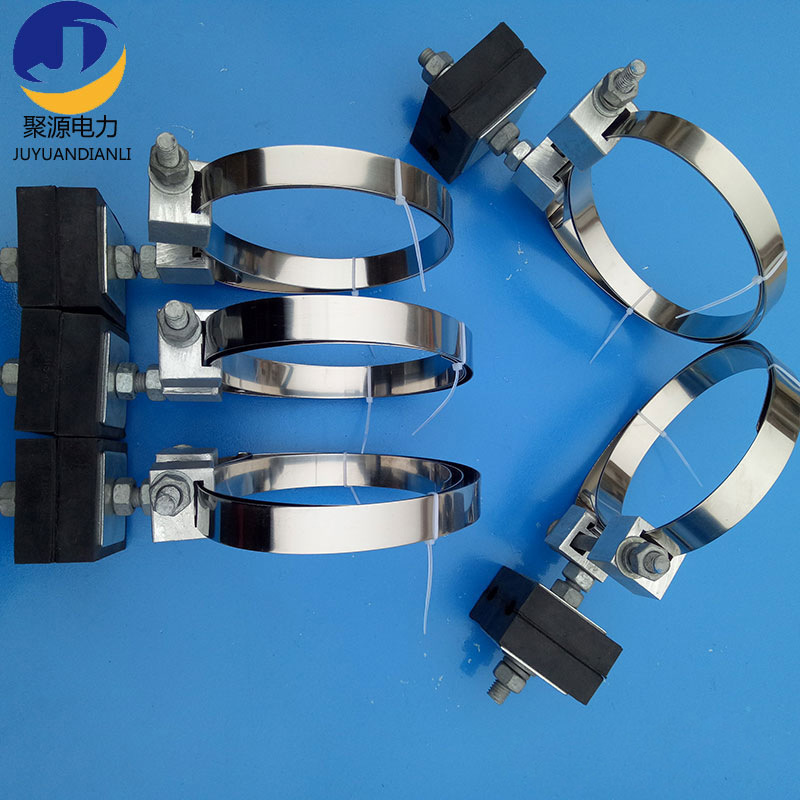 ADSS杆用引下线夹 201不锈钢钢带固定夹具 钢带抱箍
