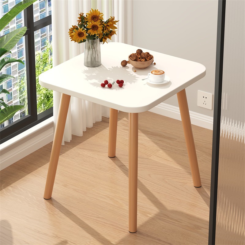 따뜻한 흰색 [사각형 테이블 50*50 높이 70] 플러스 높이