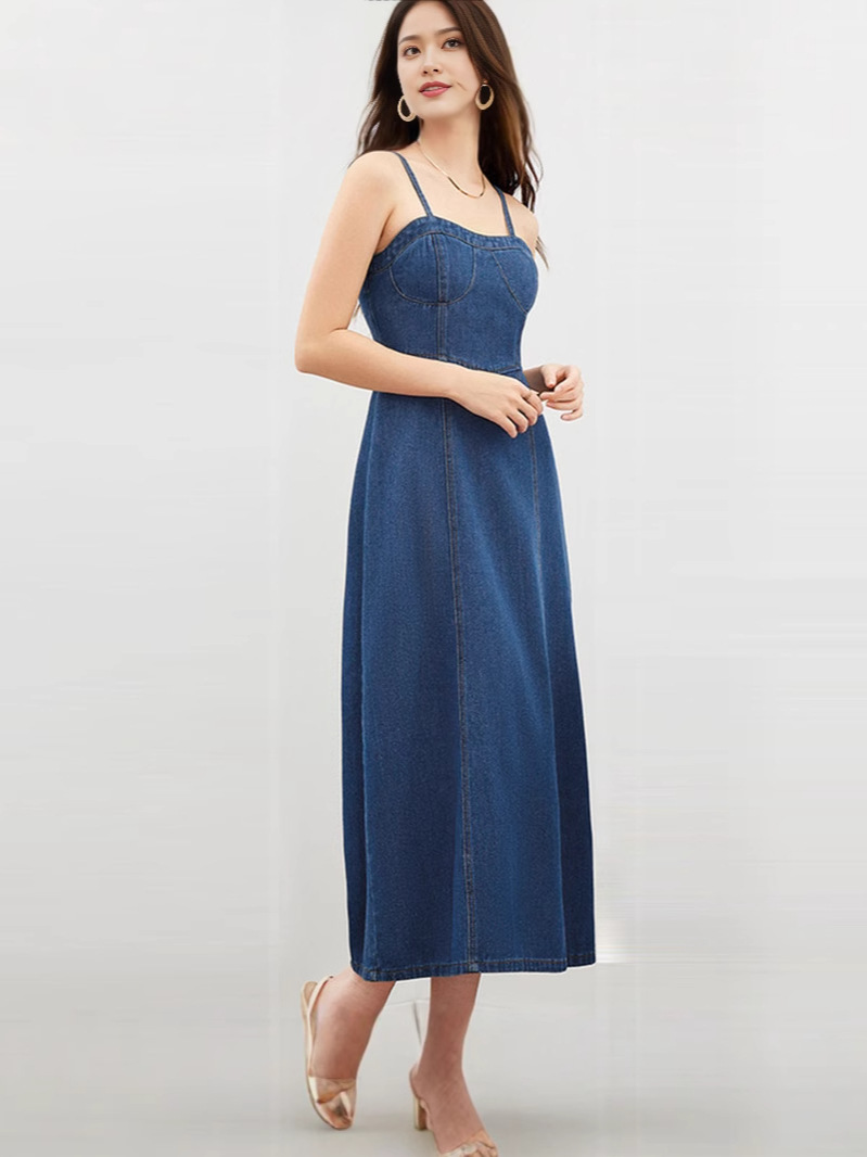 spring summer thin denim dress
