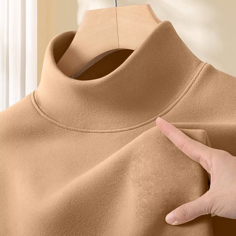 Special offer men's thermal long-sleeve t-shirt for autumn and winter, brushed fabric, semi-high collar, base layer shirt, Korean style, warm and close-fitting, trendy autumn clothing Special offer men's thermal long-sleeve t-shirt for autumn and winter, brushed fabric, semi-high collar, base layer shirt, Korean style, warm and close-fitting, trendy autumn clothing