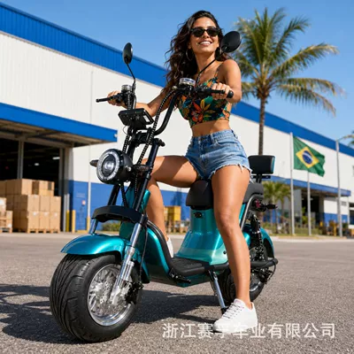 Brazilian cross-border Harley electric vehicle Citycoco wide-tire adult electric bicycle electric motorcycle battery vehicle manufacturer