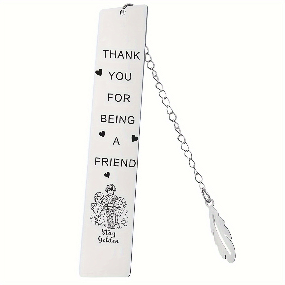 热卖款书签不锈钢书签 羽毛书签 情人节毕业季教师节礼物书签批发