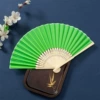 Cloth fan-fluorescent green
