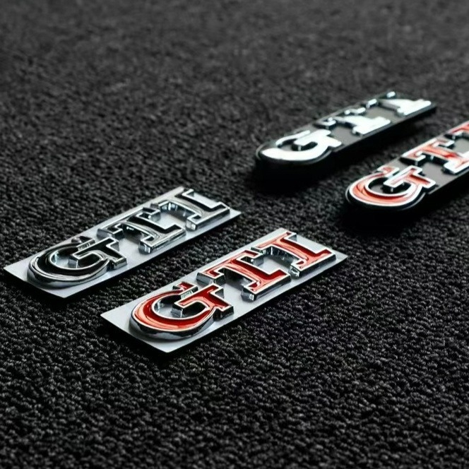 フォルクスワーゲン ポロ ゴルフ 6 第 7 世代 GTI 車のロゴ、グリルのロゴ、フォルクスワーゲン GTI ウサギの車のステッカー、パーソナライズされたテール ロゴに適しています。|undefined