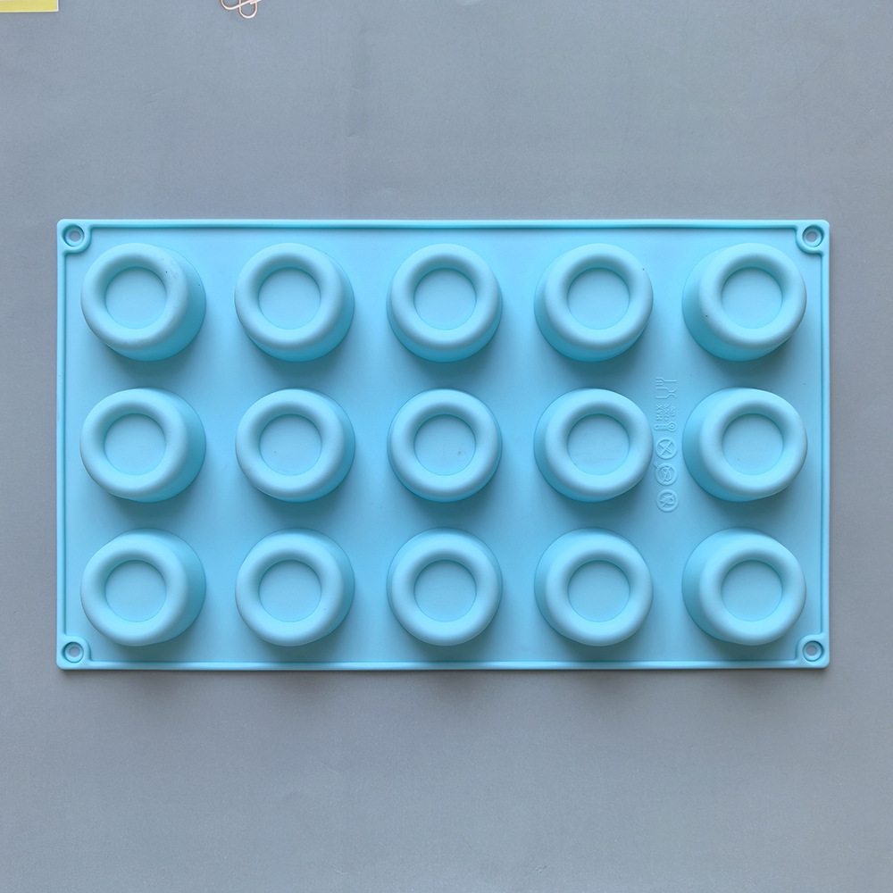 15 tapones 535 molde de silicona de chocolate DIY molde de decoración de galletas de pastel molde de pudín de hielo