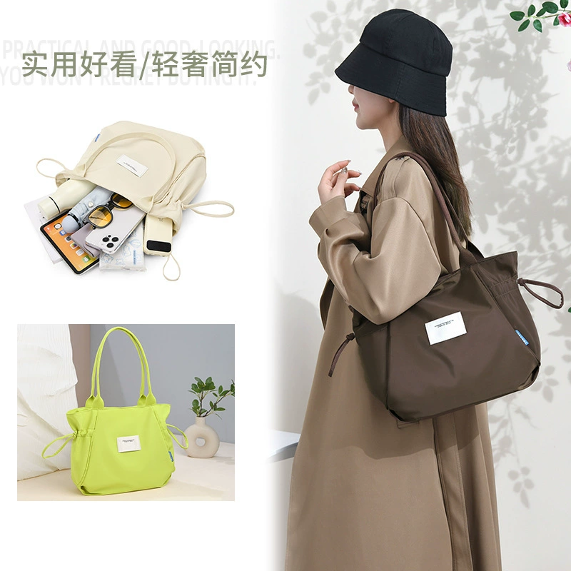 Capacious nylon bag for mother and baby for leisure one shoulder, for import