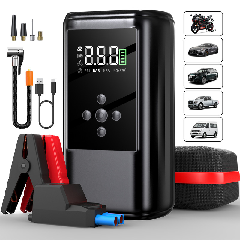 Factory direct supply neutral English car emergency start power air pump integrated machine battery starter ignition artifact