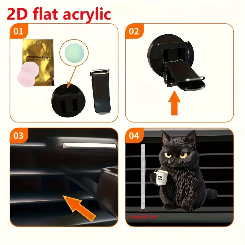 (Cross-border trading), black cute acrylic waterproof aromatherapy