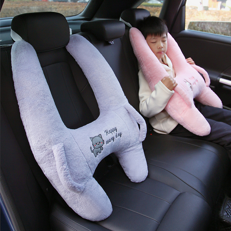 アップグレード版児童自動車ヘッドレスト車で寝る神器車で枕をして大人のタイプの後ろの首の枕を抱きます。|undefined