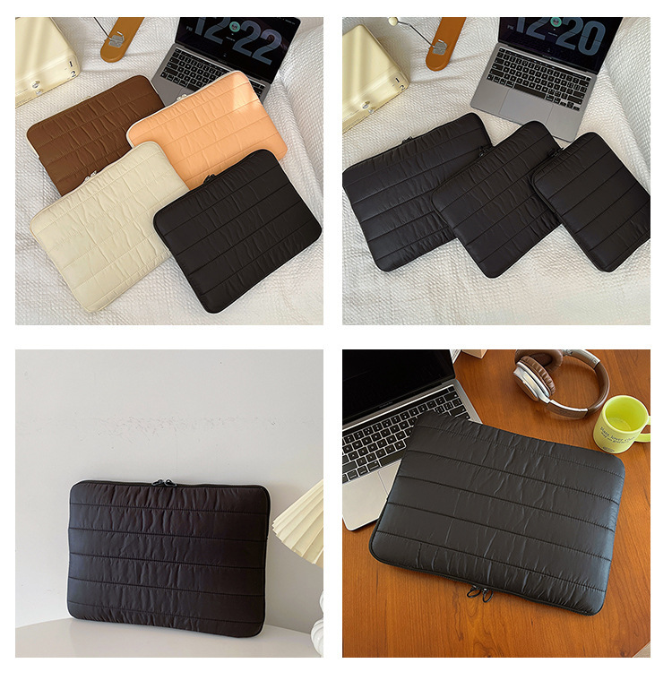 Title 7, Simple Stitching Splicing Laptop Tablet Case. P...