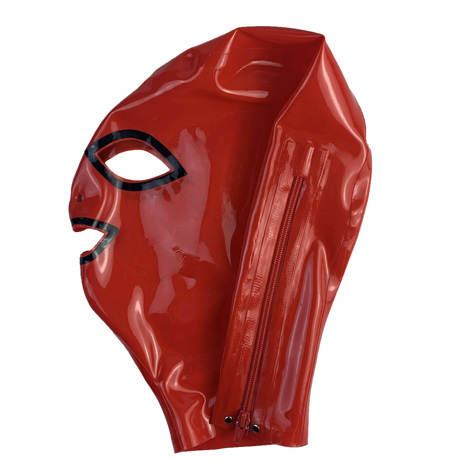 Cosplay máscara de látex con cremallera de rol de cosplay de una persona para adultos