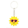 Cartoon beach cute golden metal keychain PVC, Amazon