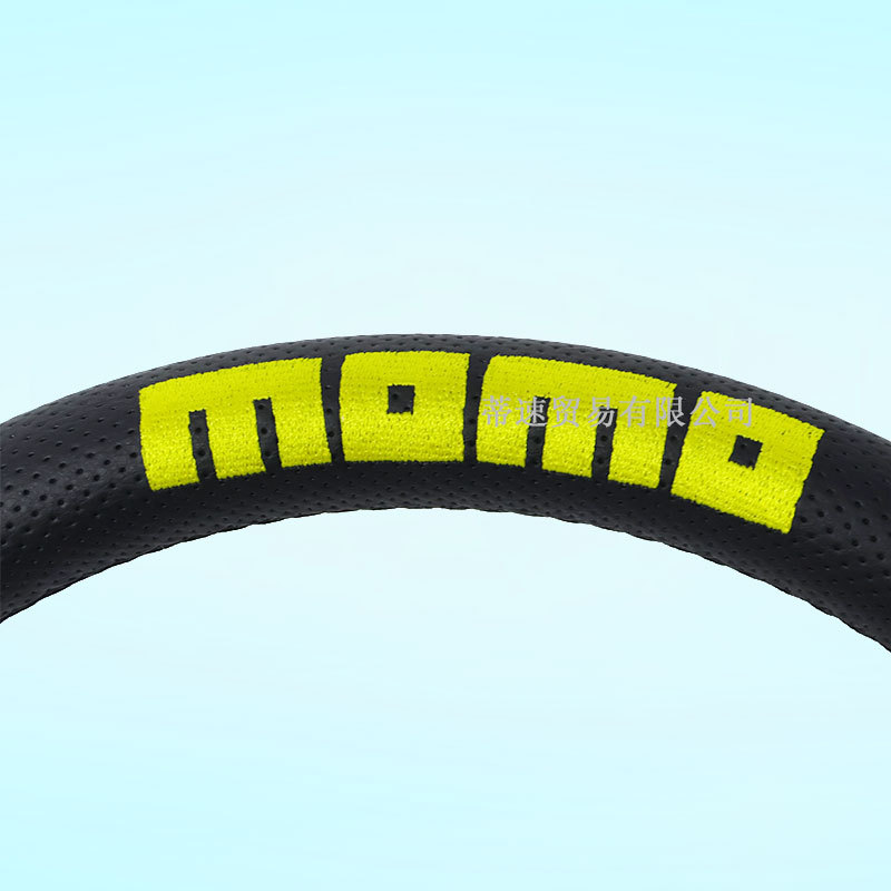 Factory Direct Sale Modified Momo Steering Wheel 14inch Embroidered Steering Wheel Competition Perforated Leather 350mm