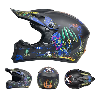 Go-Kart Downhill Bicycle Helmets, Motorcycle Safety Supplies - black-ghost-claw-special-contribution-for-foreign-trade-s-55-56-head-circumference