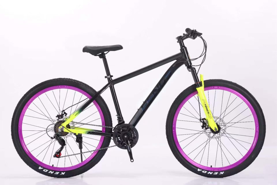 Aleación de aluminio 26 / 27.5 cromo elefante círculo púrpura cambio de velocidad bicicleta de montaña para adultos bicicleta de montaña