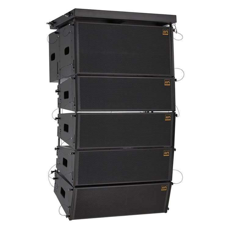 V12F Built-In 2-Way 4-Unit Dual 12inch Waterproof Full-Range Line Array Speaker System for Outdoor Performances