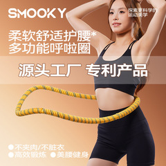 涤纶静音软体呼啦圈全新升级软弹簧加重不伤衣全包裹运动健身器材