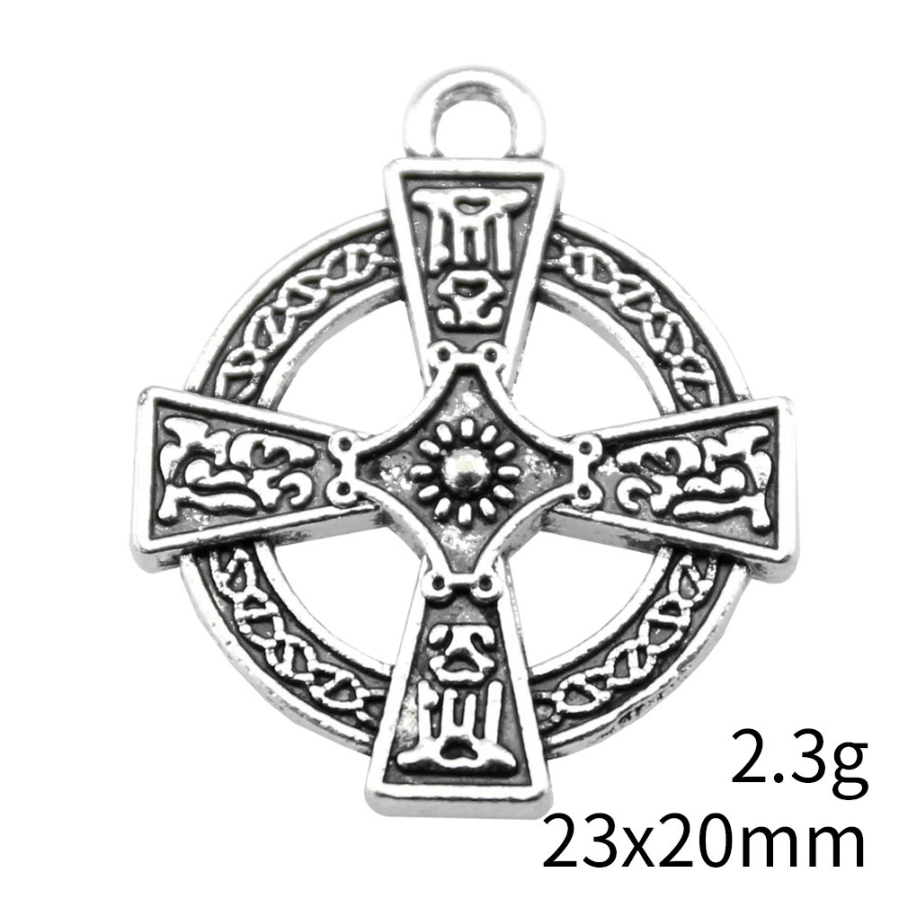 1 Piece Retro Cross Alloy Plating Pendant Jewelry Accessories display picture 4